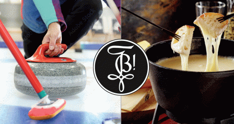 Curling & Fondue auf der Allmend in Bern